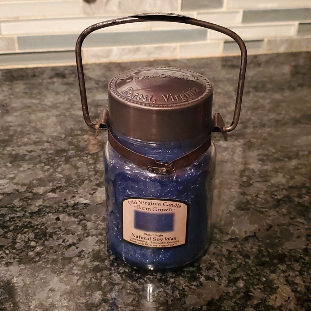 New! scented candle Old Virginia Candle Co.4.5oz Starlit night clean burning soy